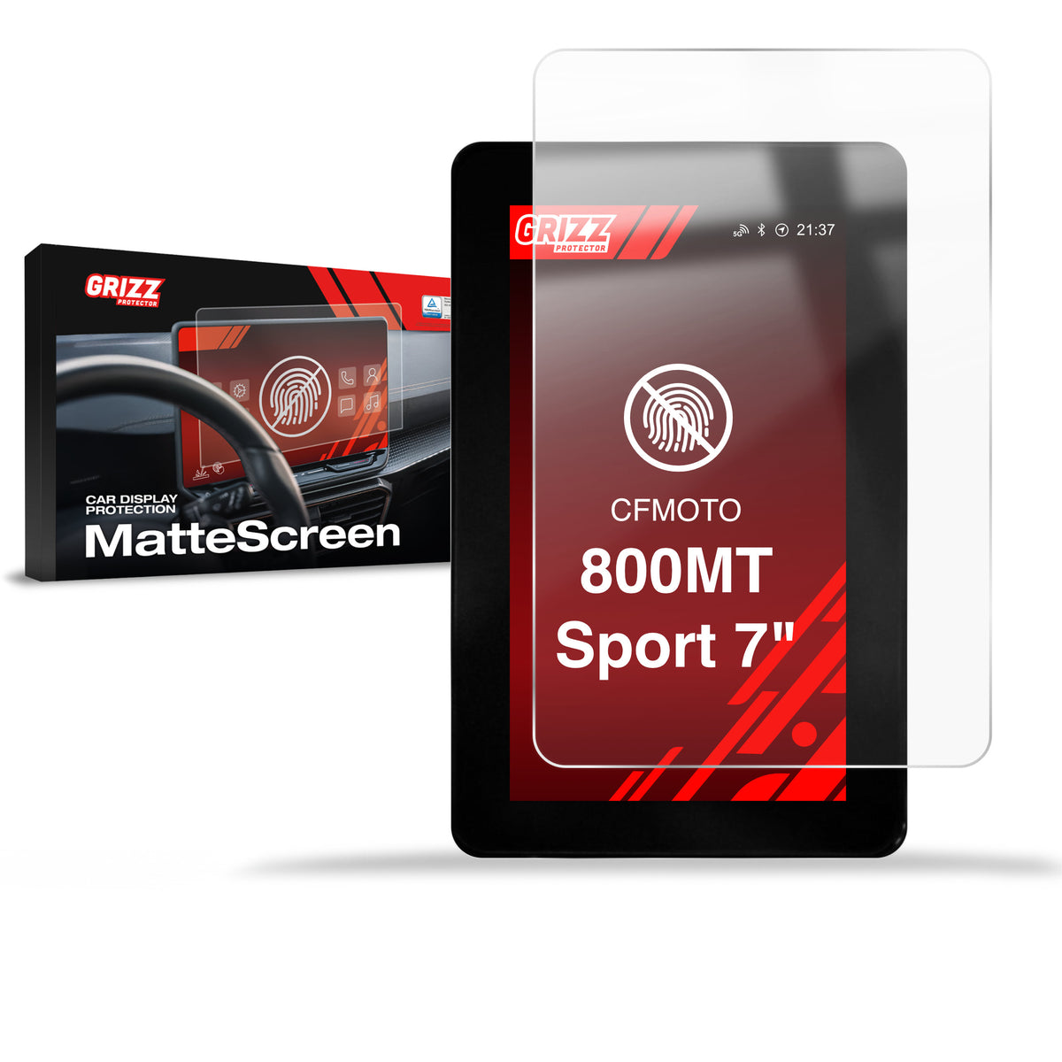 Matte Autodisplayfolie für CFMOTO 800MT SPORT 7", Grizz Protector