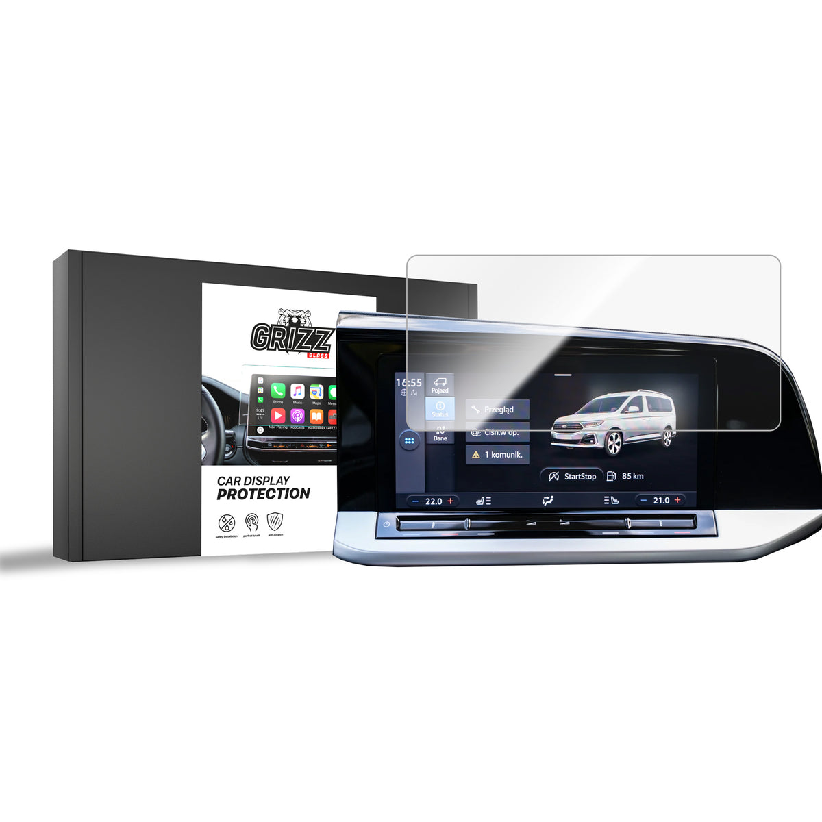 Keramische Autodisplayfolie für Ford Tourneo Connect 4 10" (2022-2026), Grizz Protector