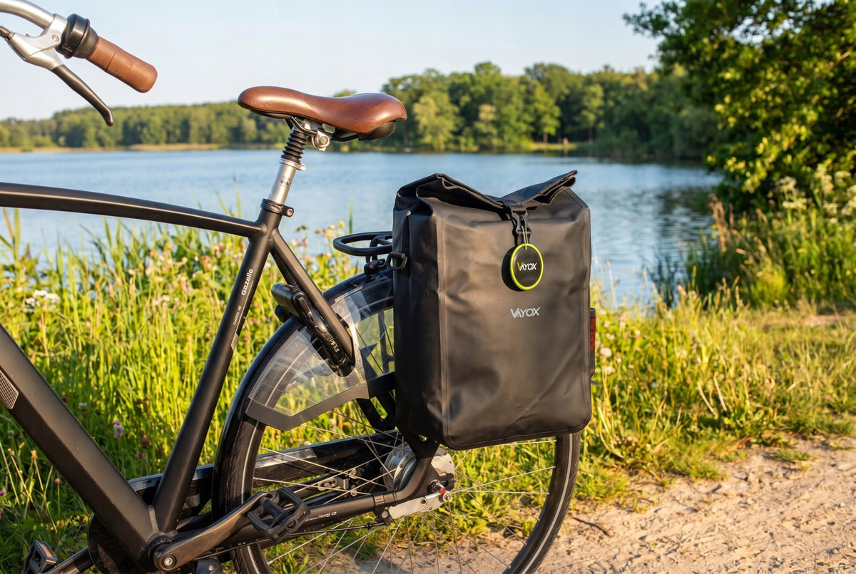 Fahrradtasche für den Gepäckträger, Vayox VA0444B 25L, Schwarz