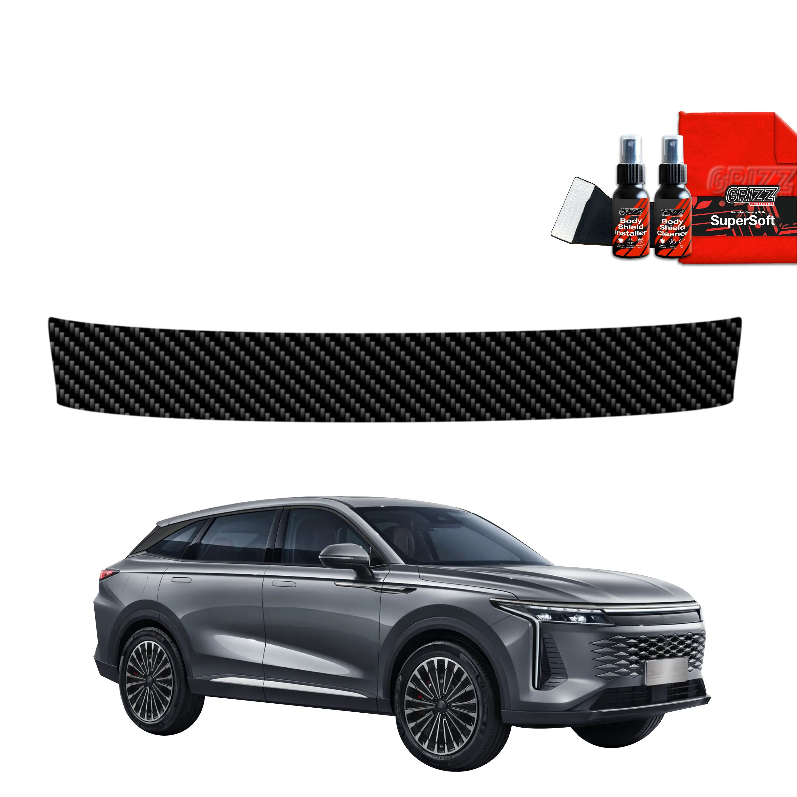 Kohlenstoff Schutzfolie Grizz Protector für Ladekante - OMODA 9 Super Hybrid (2025-2026)