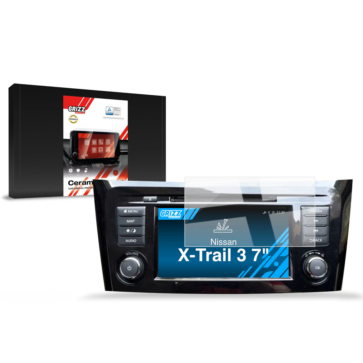 Keramische Autodisplayfolie für Nissan X-Trail 3 (2013-2017), Grizz Protector