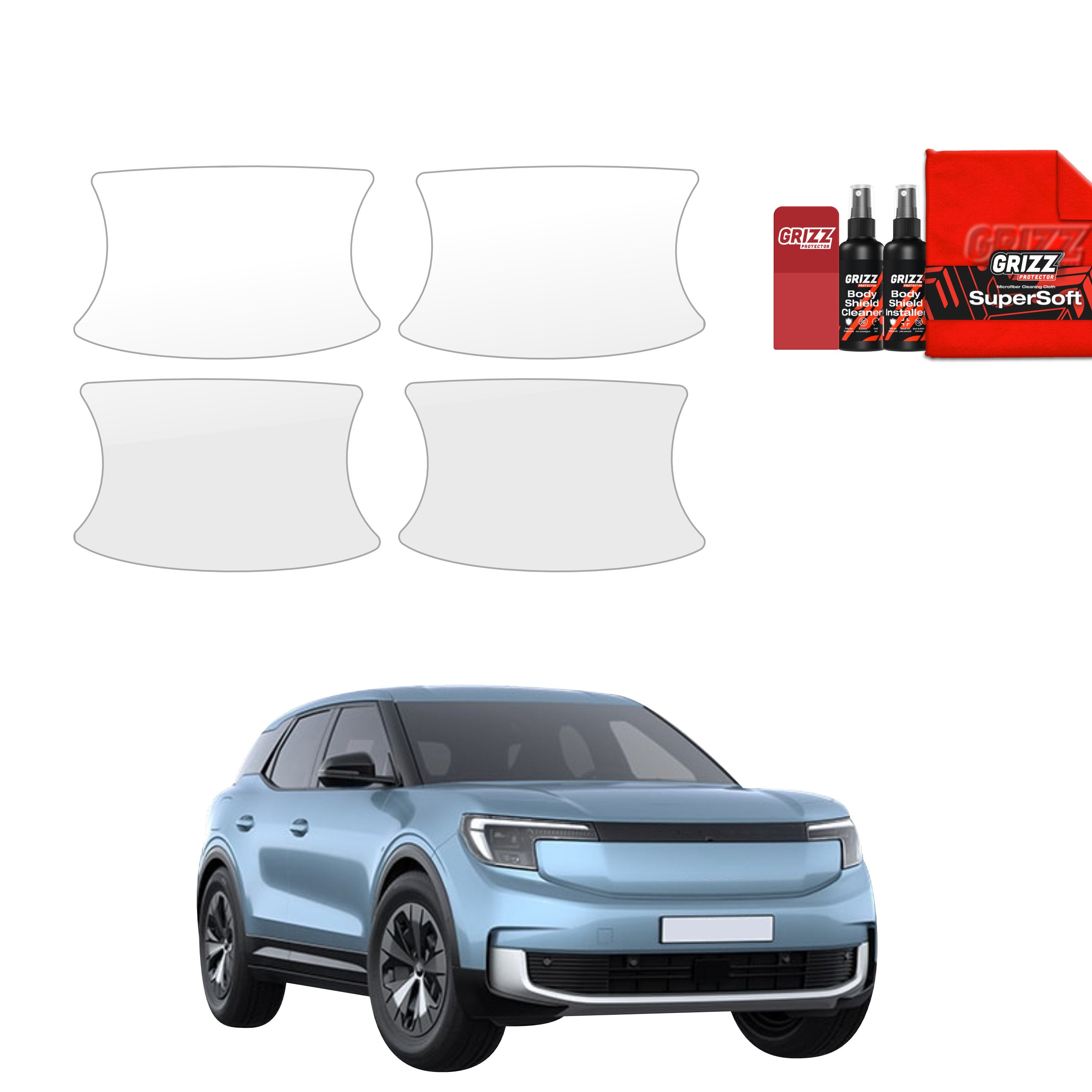 4in1 Schutzfolie Grizz Protector für Türgriffmulden - Ford Explorer EV (2024-2026)