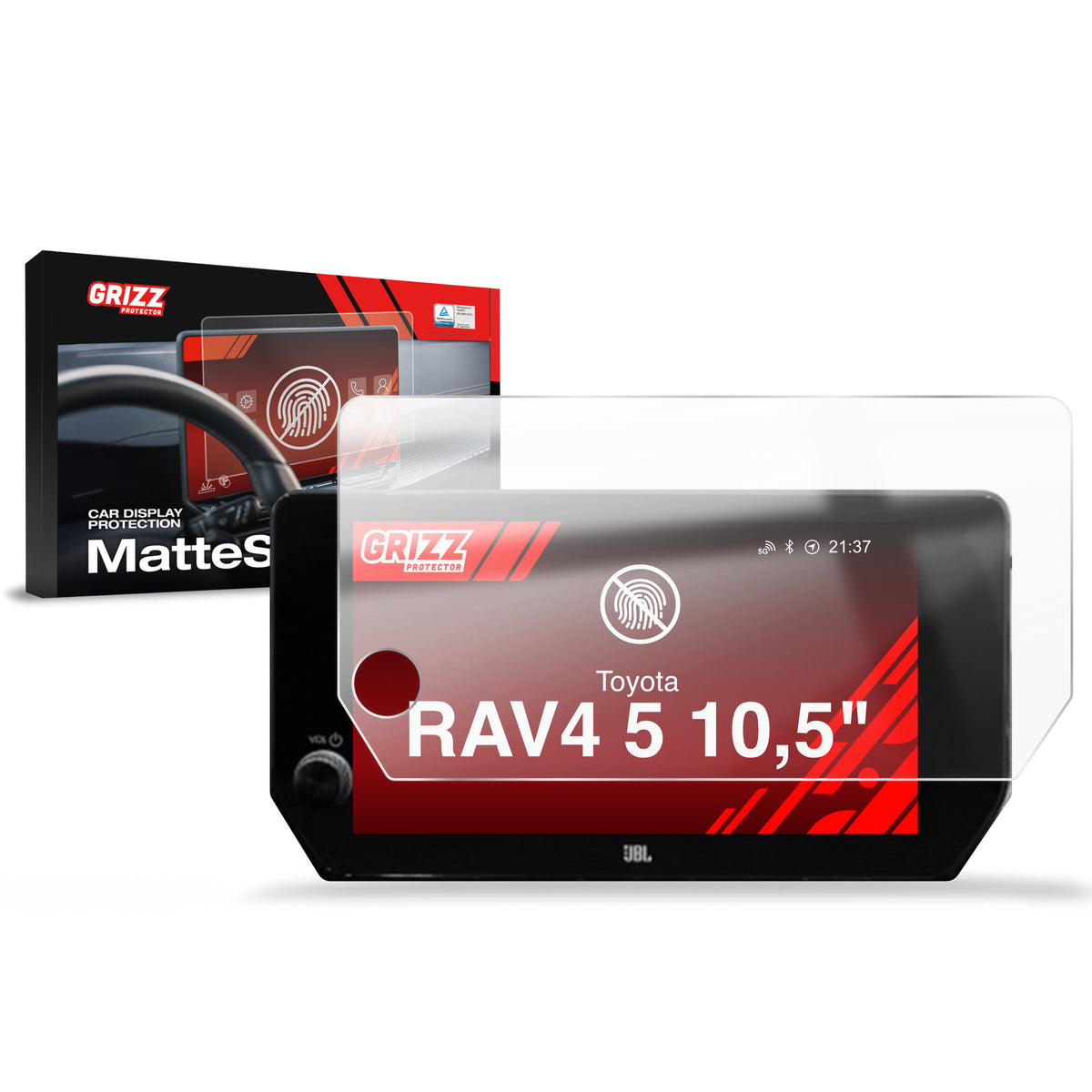 Matte Autodisplayfolie für Toyota RAV4 5 (2019-2026), Grizz Protector