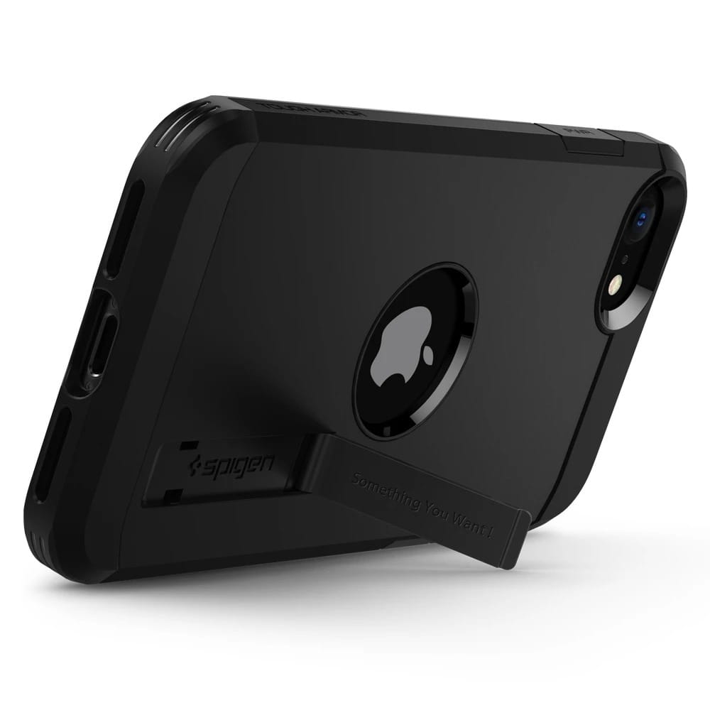 Schutzhülle Spigen Tough Armor für iPhone SE 2022/2020 schwarz