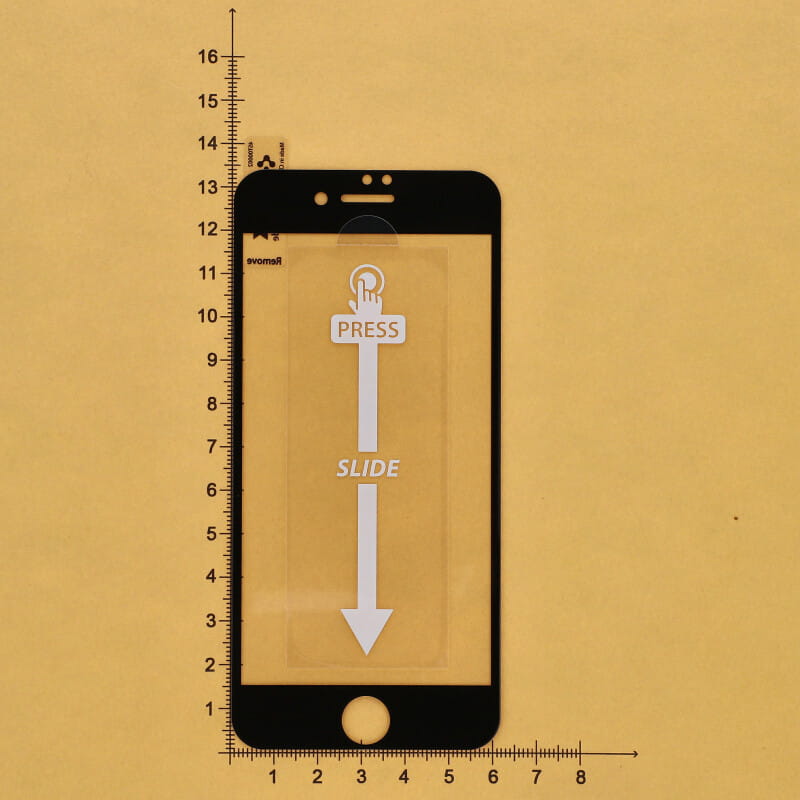 Glas für die Schutzhülle Spigen Glas.tR Slim FC AM iPhone SE 2022/2020 8/7 schwarzer Rahmen