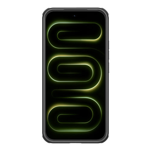 Handyhülle für Xiaomi POCO F9 Pro, Nillkin Frosted Shield Pro Magnetic mit MagSafe, Geräuchert mit schwarzem Rahmen (10/13)
