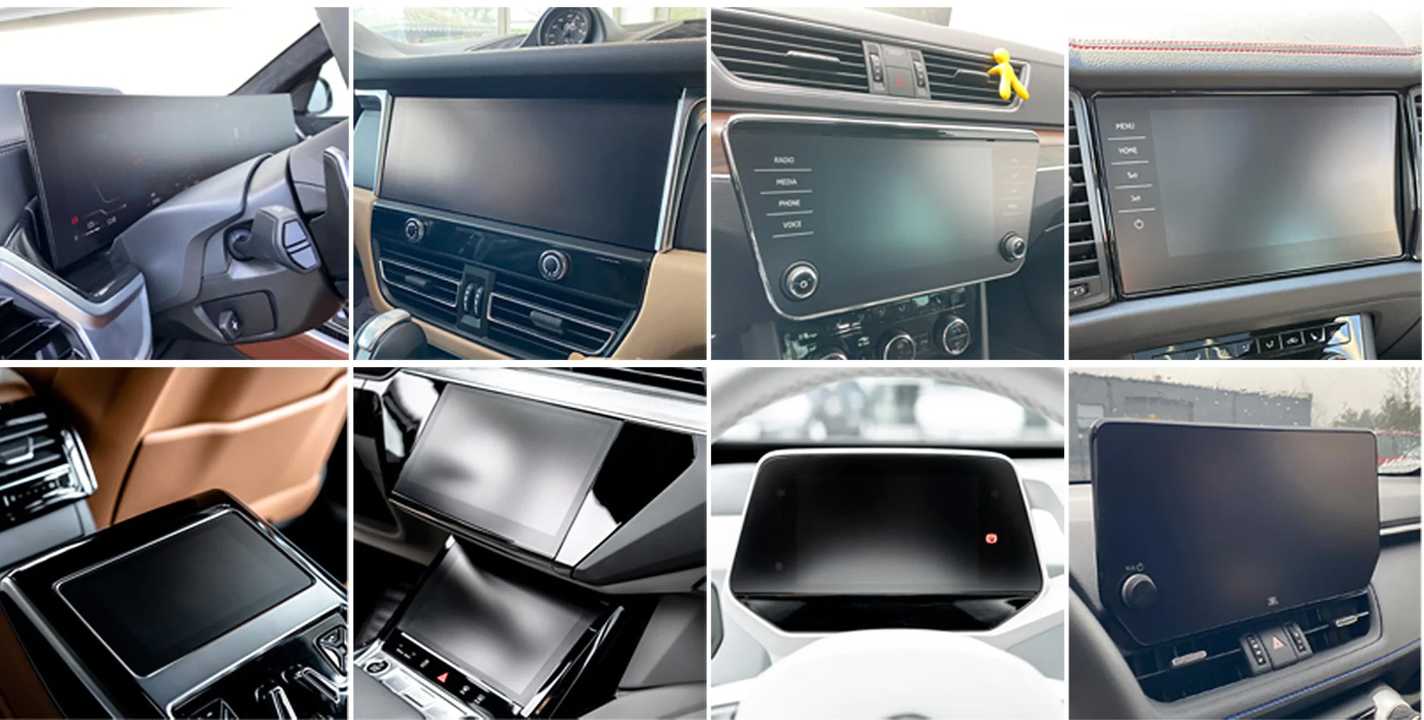 Matte Autodisplayfolie für Mercedes EQE Widescreen (2022-2025), Grizz Protector