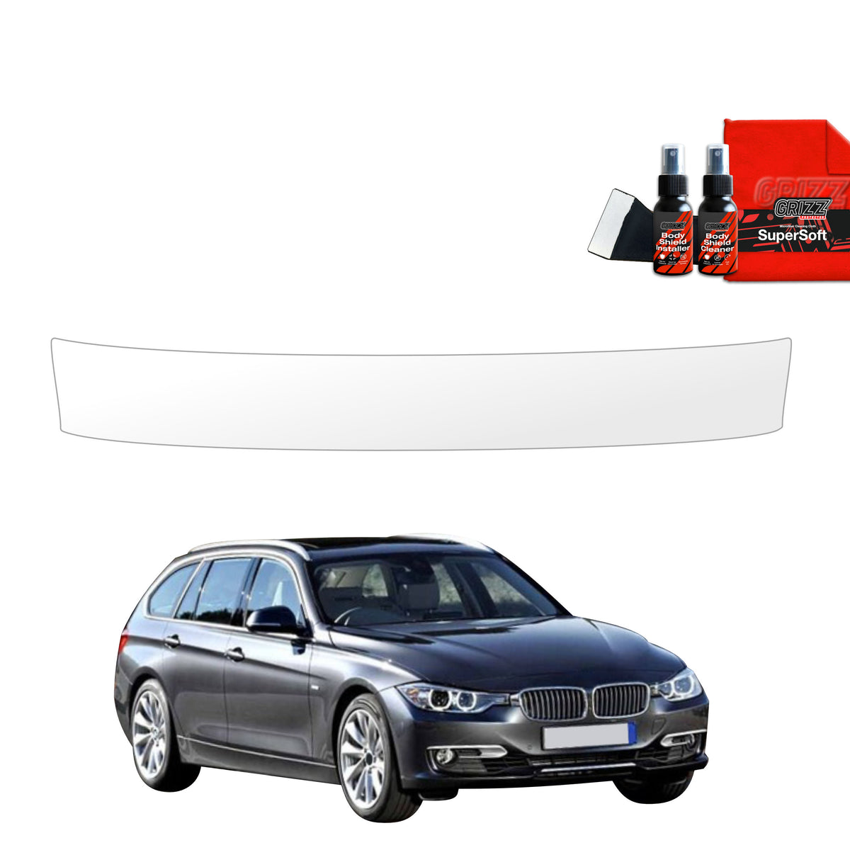 Schutzfolie Grizz Protector für Ladekante - BMW 3 F31 Kombi Pre-LCI (2011-2015)