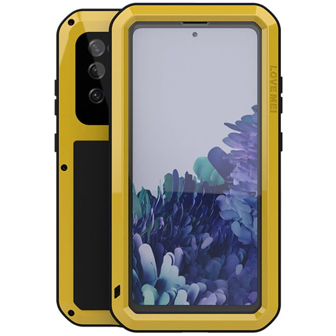 Gepanzerte Handyhülle mit Glas für Galaxy S20 FE / 5G, Love Mei Powerf
