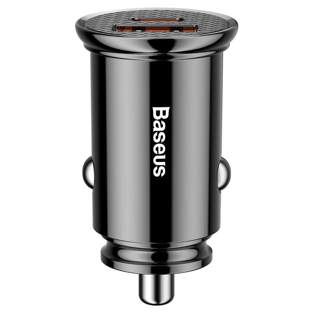 Autoladegerät Baseus Circular 30W 5A USB-C, USB-A, schwarz