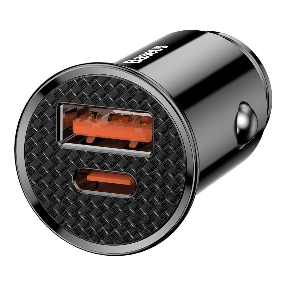 Autoladegerät Baseus Circular 30W 5A USB-C, USB-A, schwarz