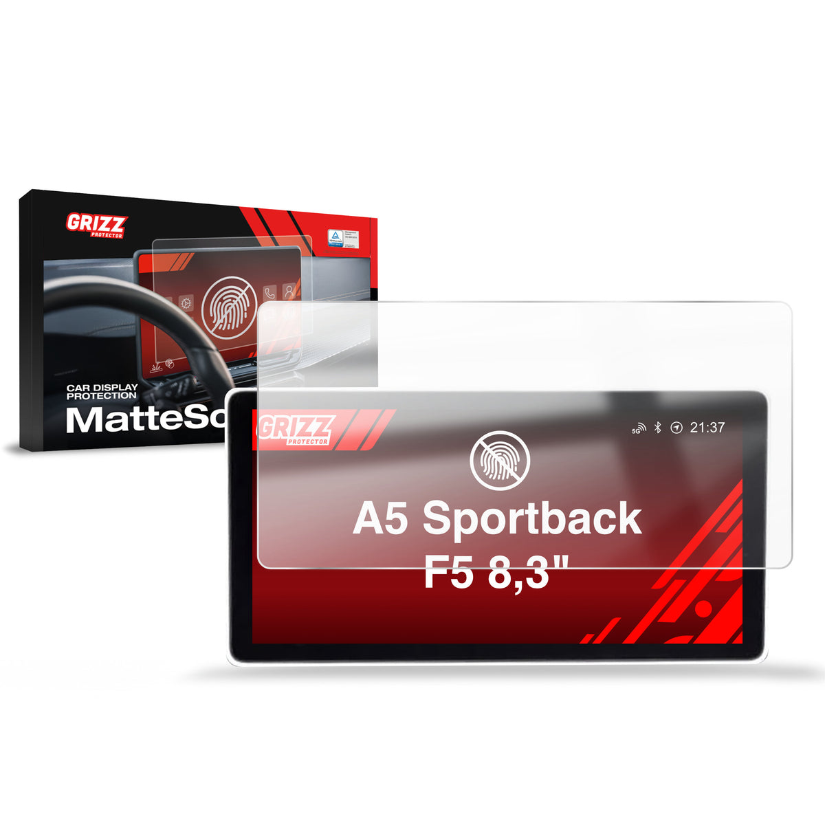 Matte Autodisplayfolie für Audi A5 F5 MMI 8,3" (2016-2019), Grizz Protector