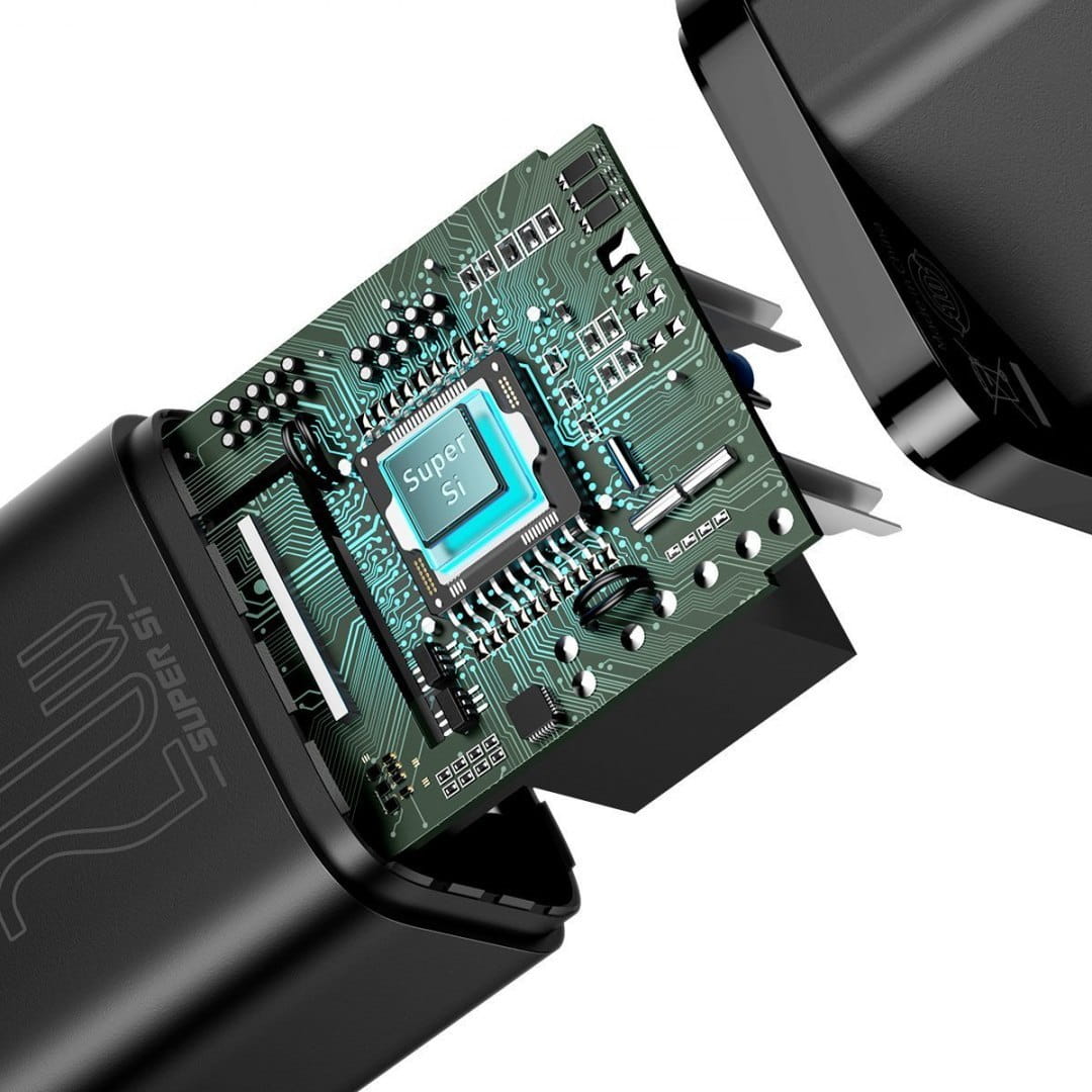 Baseus Ladegerät Super Si USB-C 20W, Schwarz