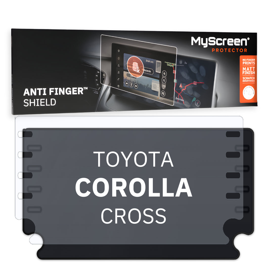 Autofolie für das Hauptdisplay, MyScreen Anti Finger Shield für Toyota COROLLA CROSS I (2018-2022), matt