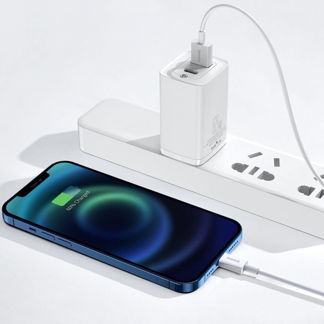 Kabel Baseus Superior USB-A für Lightning 2.4A 1m, Weiß