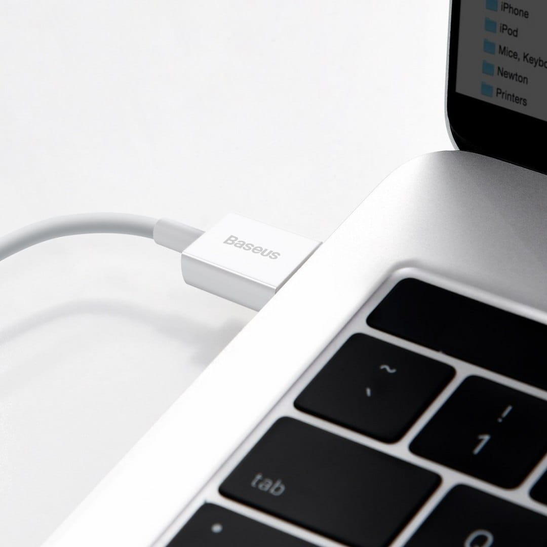 Kabel Baseus Superior USB-A für Lightning 2.4A 1m, Weiß