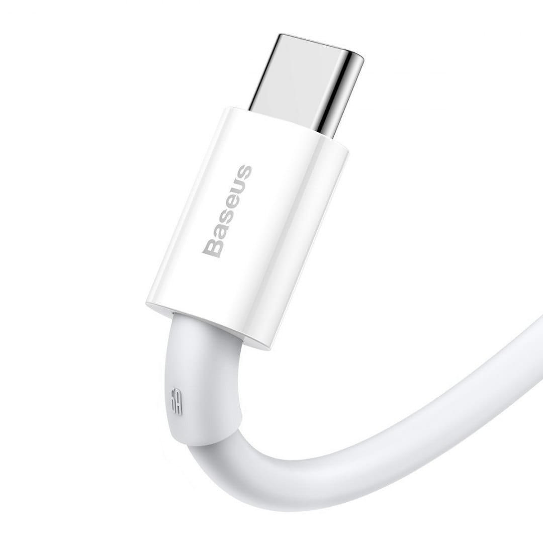 Kabel Baseus Superior USB-A für USB-C 66W 1m, Weiß