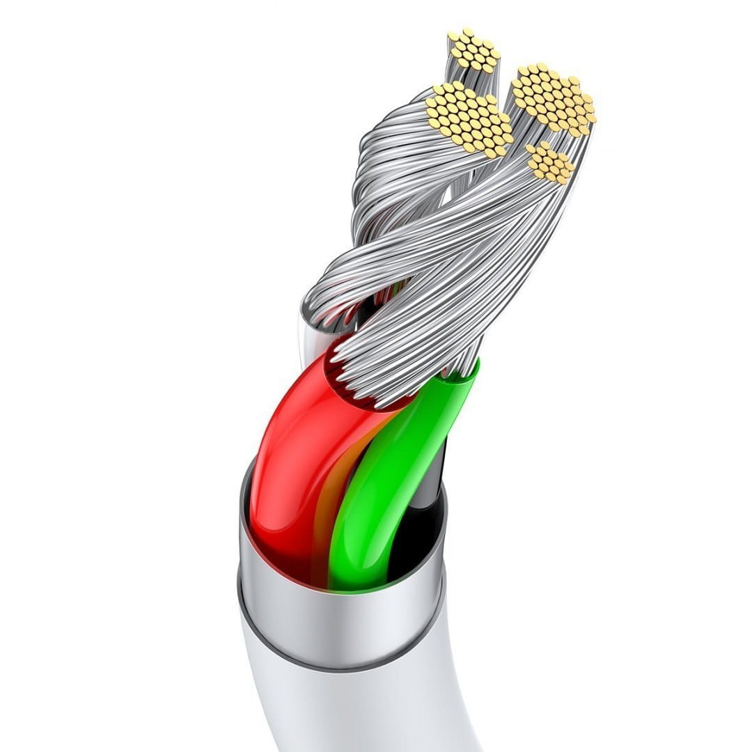 Kabel Baseus Superior USB-A für USB-C 66W 1m, Weiß