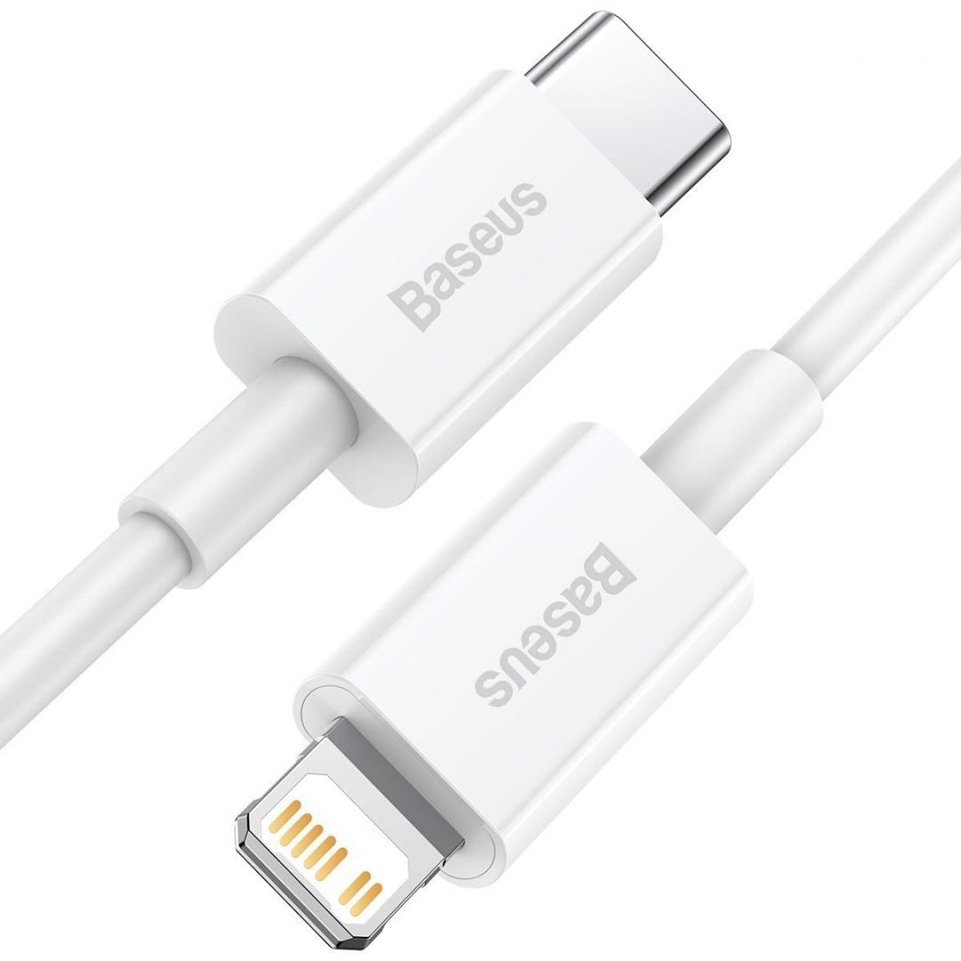 Kabel Baseus Superior USB-C für Lightning 20W 0,25m, Weiß