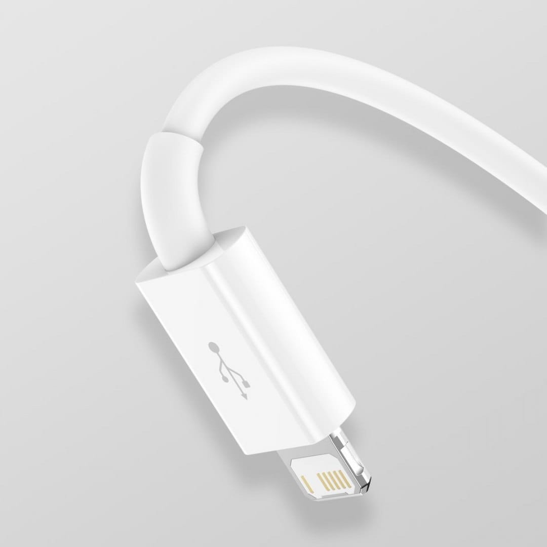 Kabel Baseus Superior 3in1 USB-A für USB-C / Lightning / MicroUSB 3.5A 1,2m, Weiß