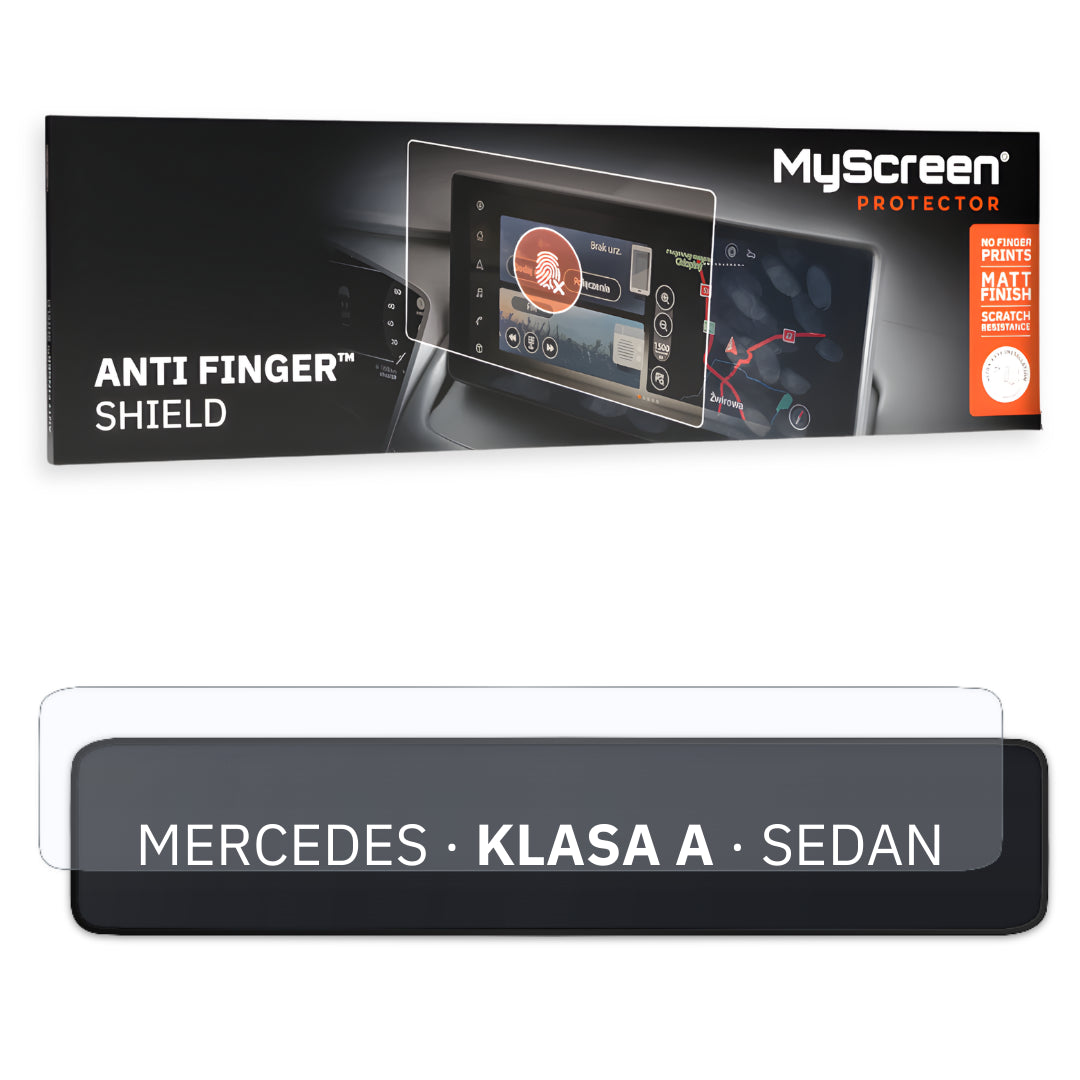 Autofolie für das Hauptdisplay, MyScreen Anti Finger Shield für Mercedes KLASA A W177 (2022-2026), matt