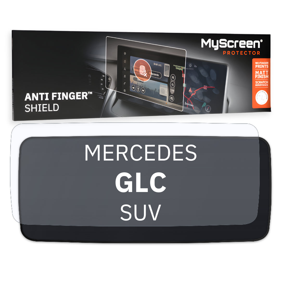 Autofolie für das virtuelle Cockpit, MyScreen Anti Finger Shield für Mercedes GLC X254 (2022-2026), matt