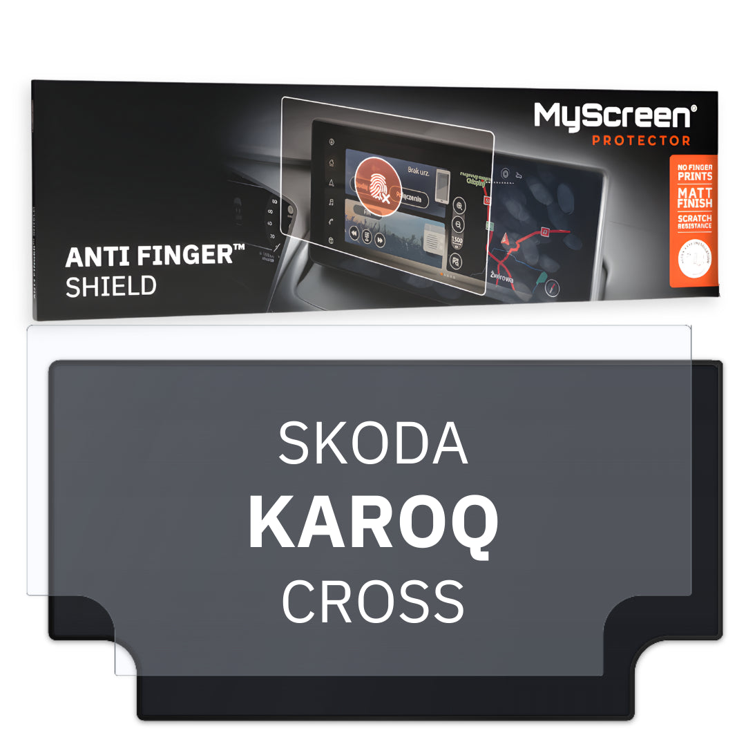Autofolie für das Hauptdisplay, MyScreen Anti Finger Shield für Skoda KAROQ I (2022-2026), matt