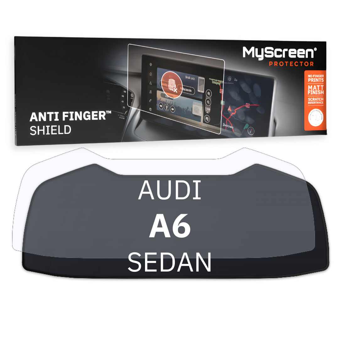 Autofolie für das virtuelle Cockpit, MyScreen Anti Finger Shield für Audi A6 V (C8) (2018-2024), matt