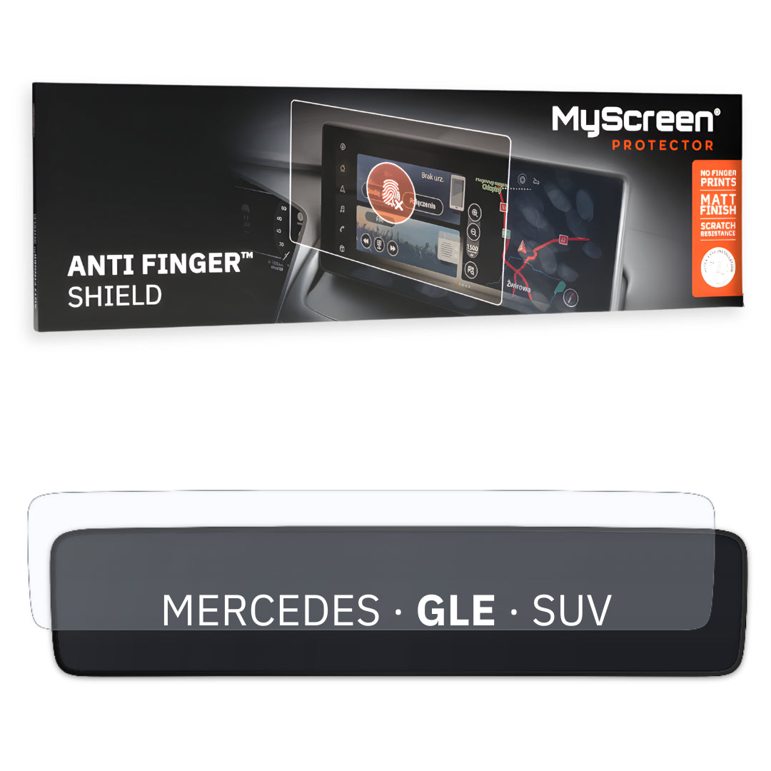 Autofolie für das Hauptdisplay, MyScreen Anti Finger Shield für Mercedes GLE V167 (2023-2026), matt