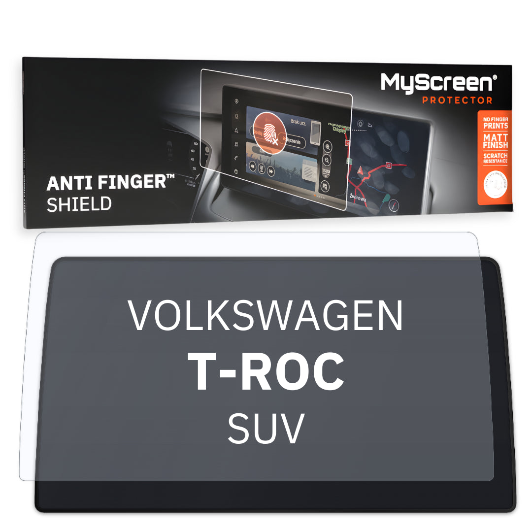 Autofolie für das Hauptdisplay, MyScreen Anti Finger Shield für Volkswagen T-ROC I (2022-2026), matt