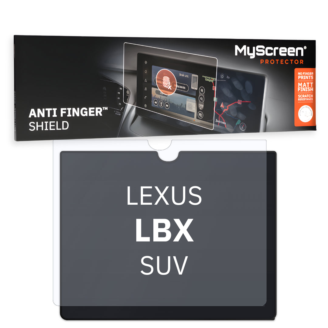 Autofolie für das Hauptdisplay, MyScreen Anti Finger Shield für Lexus LBX (2024-2026), matt