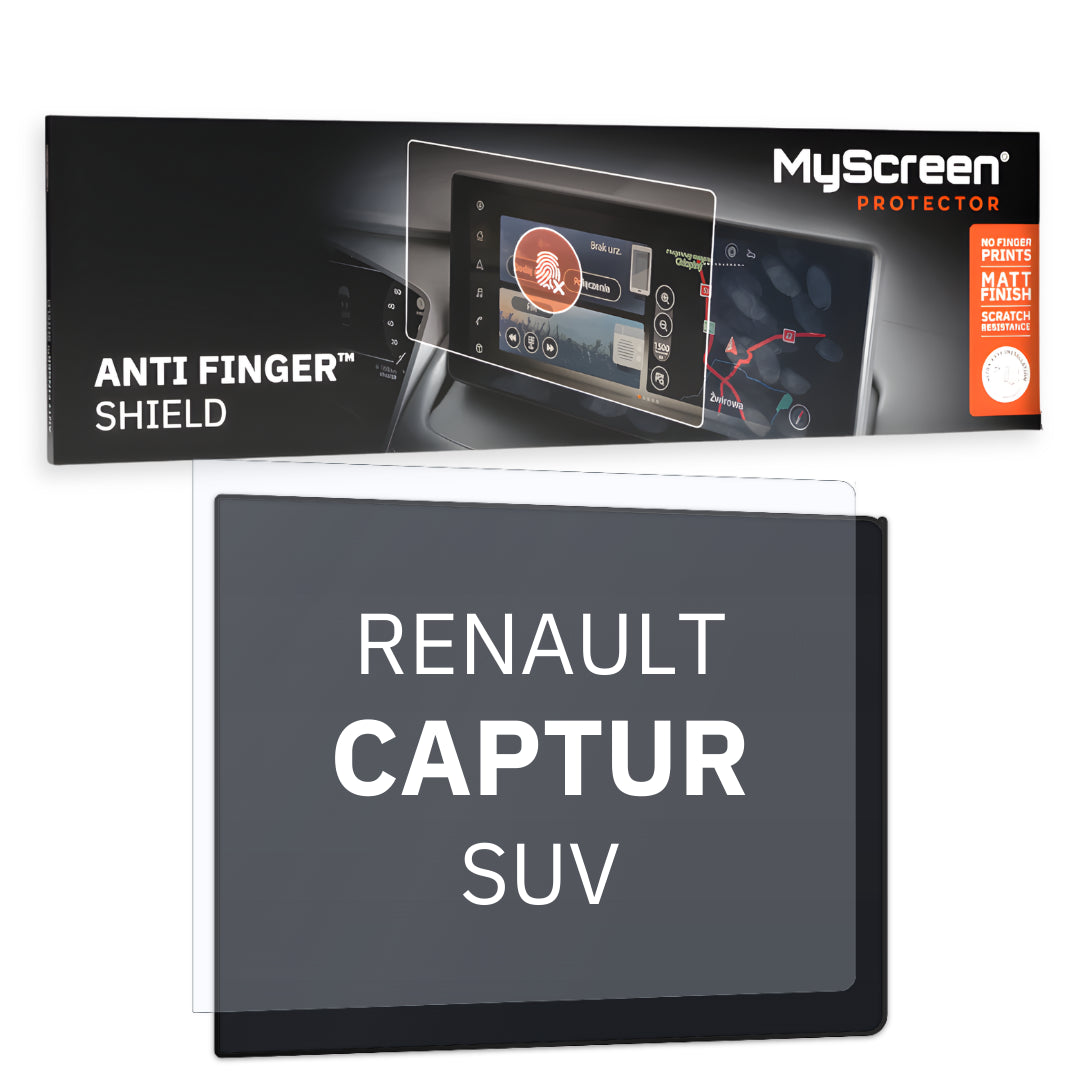 Autofolie für das Hauptdisplay, MyScreen Anti Finger Shield für Renault CAPTUR (2024-2026), matt