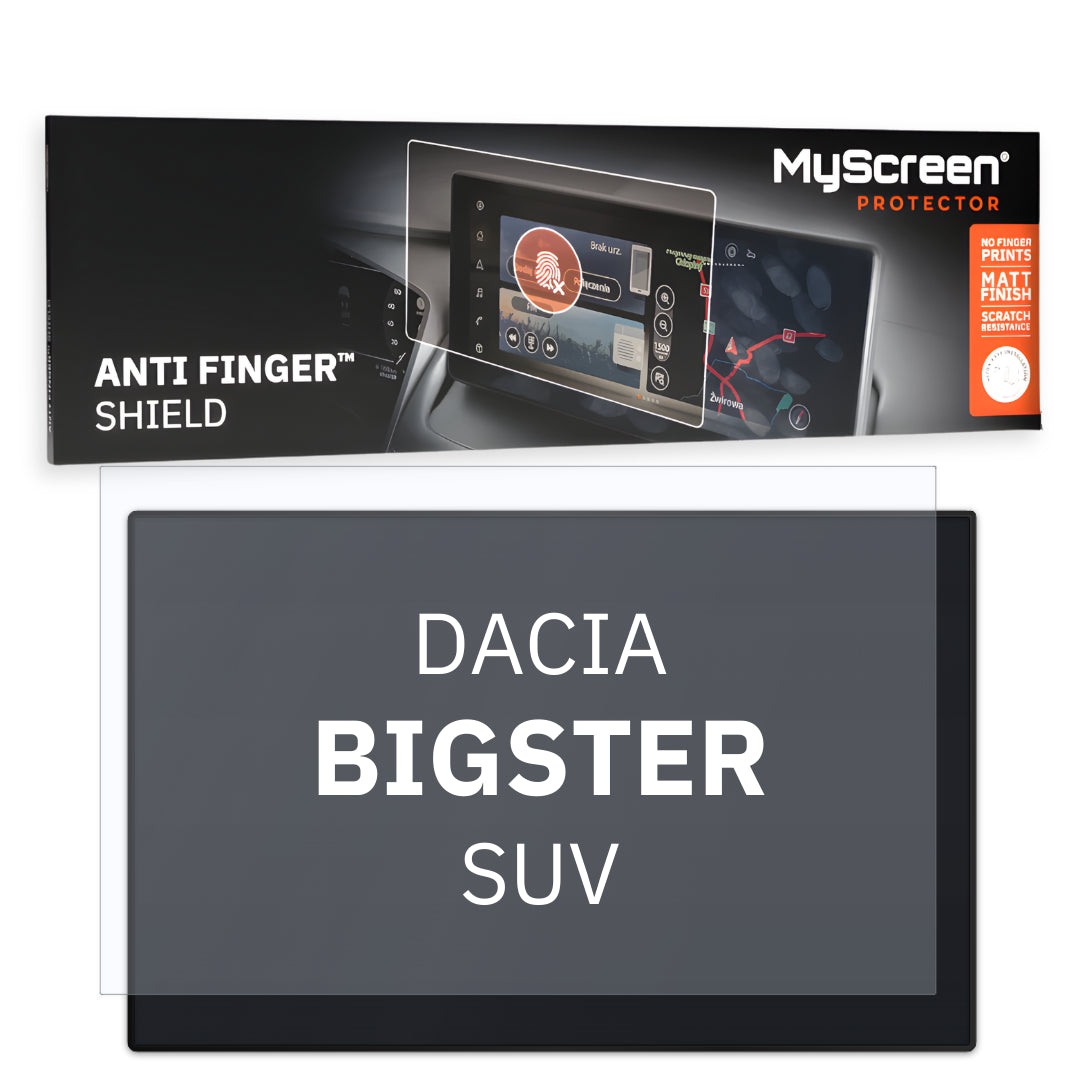 Autofolie für das Hauptdisplay, MyScreen Anti Finger Shield für DACIA BIGSTER I (2025-2026), matt