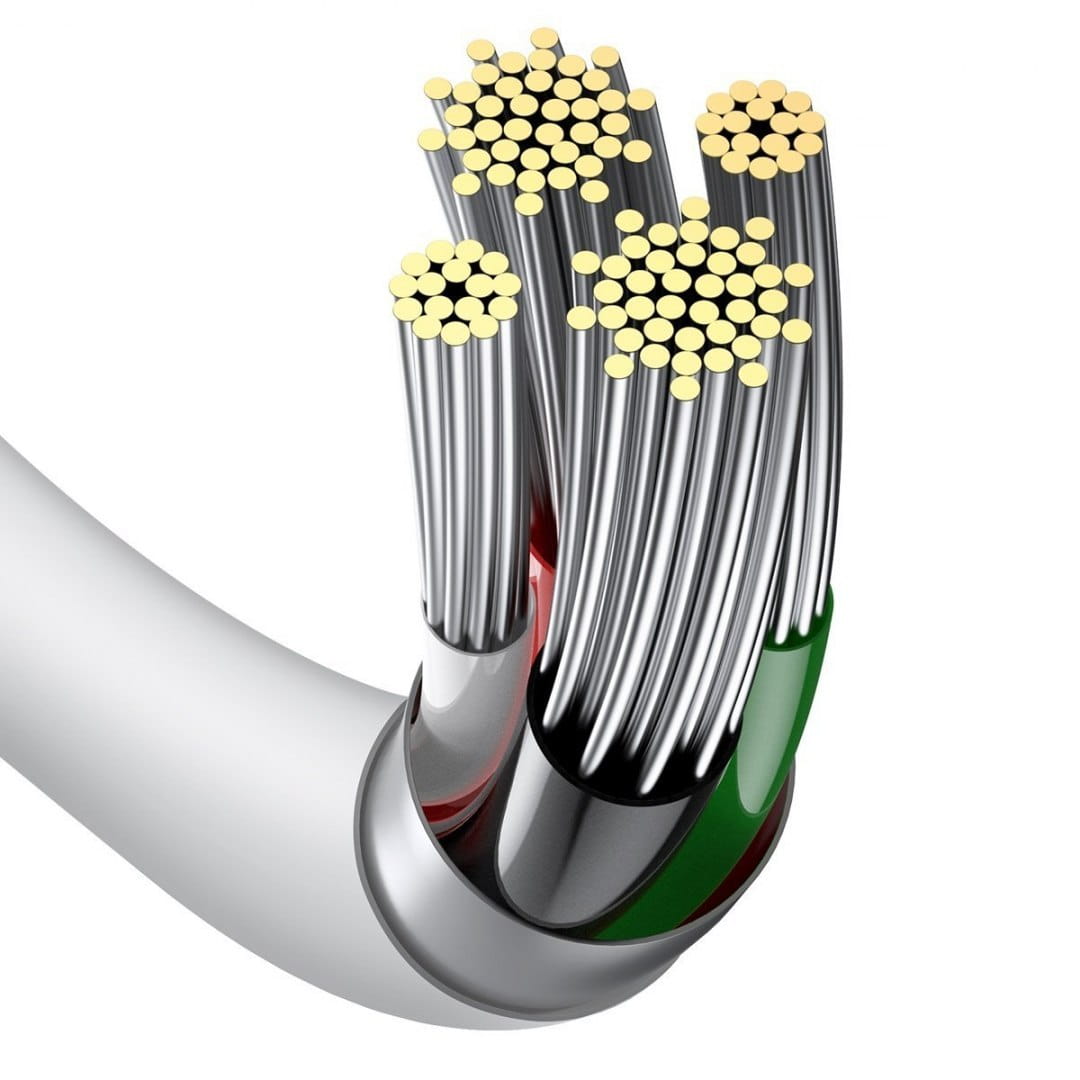 Kabel Baseus Superior USB-A für Lightning 2.4A 2m, Weiß