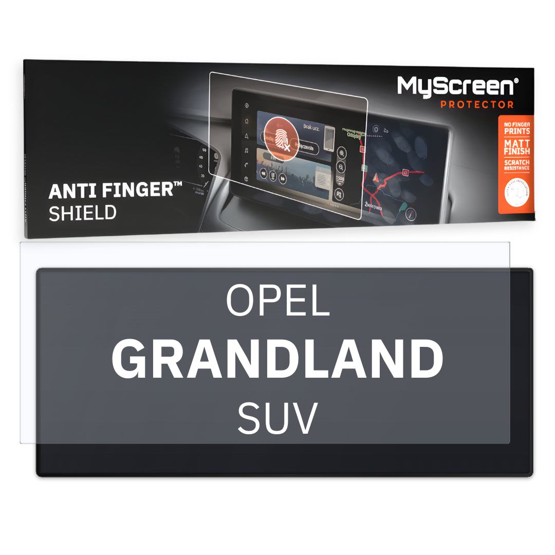 Autofolie für das Hauptdisplay, MyScreen Anti Finger Shield für Opel Grandland Edition I (2021-2026), matt