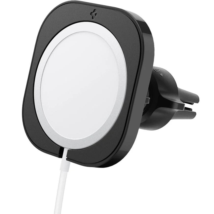 Handyhalterung / Kappe für Apple MagSafe Ladegerät, Spigen MagFit Car Mount, Schwarz