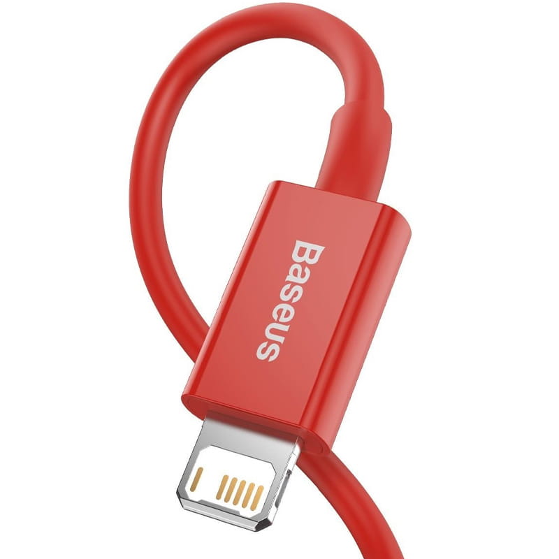 Kabel Baseus Superior USB-A für Lightning 2.4A 1m, Rot