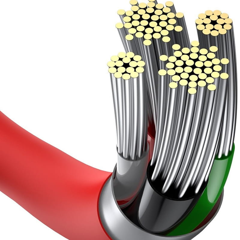 Kabel Baseus Superior USB-A für Lightning 2.4A 1m, Rot