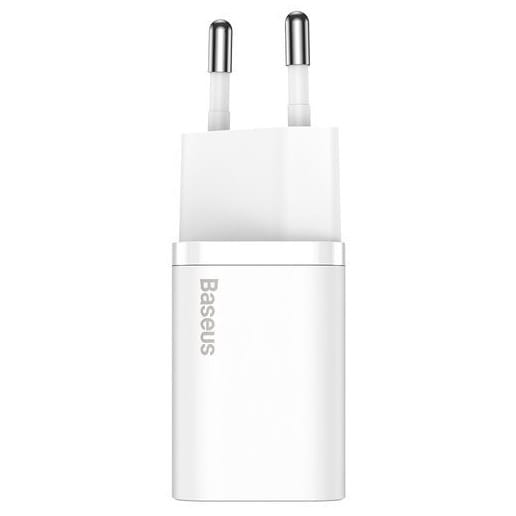 Schnell Ladegerät Baseus Super Si Quick Charger 1C USB-C 25W + Kabel, weiß