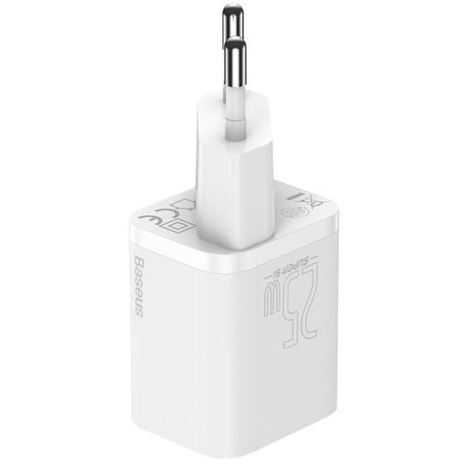 Schnell Ladegerät Baseus Super Si Quick Charger 1C USB-C 25W + Kabel, weiß
