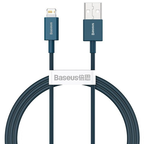 Kabel Baseus Superior USB-A für Lightning 2.4A 1m, Blau