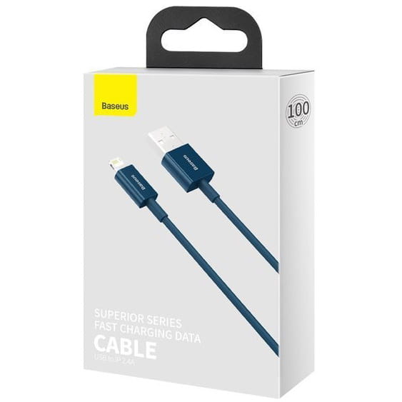 Kabel Baseus Superior USB-A für Lightning 2.4A 1m, Blau
