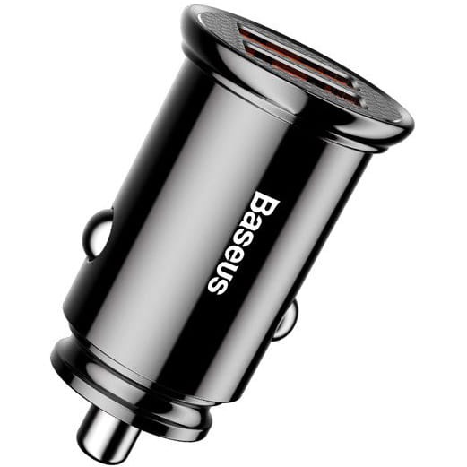 Autoladegerät Baseus Circular Mini 30W, 5A ,2x USB-A, schwarz