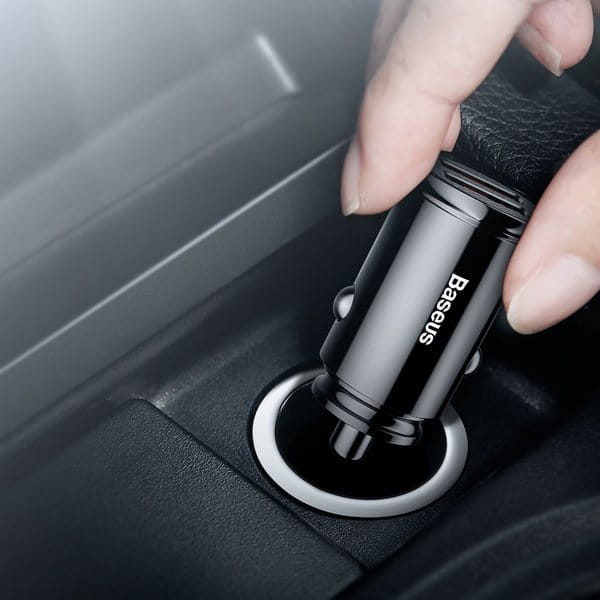 Autoladegerät Baseus Circular Mini 30W, 5A ,2x USB-A, schwarz