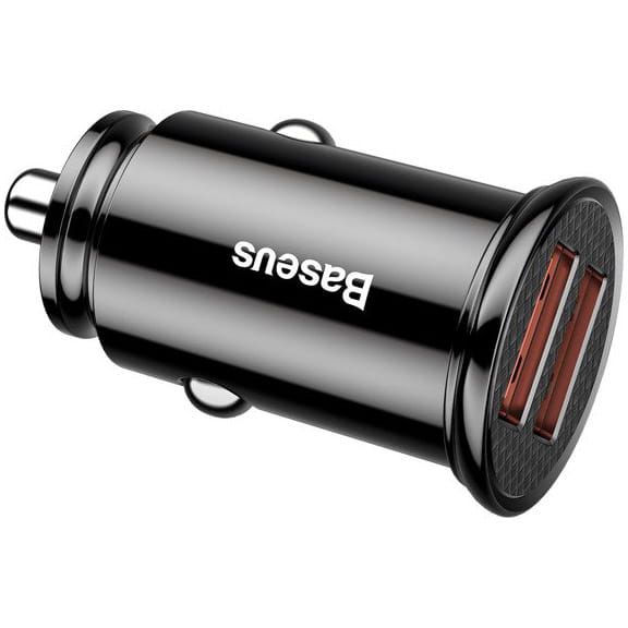 Autoladegerät Baseus Circular Mini 30W, 5A ,2x USB-A, schwarz