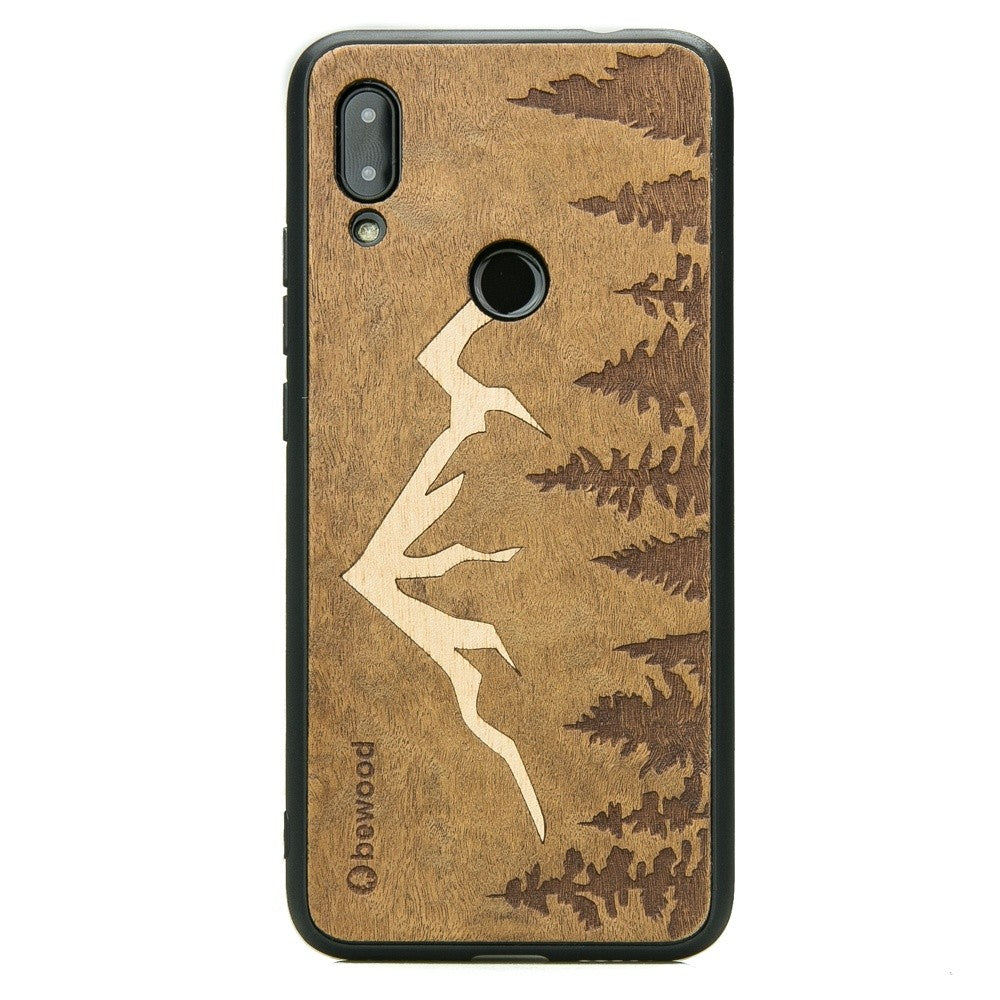 Holzhülle für Xiaomi Redmi 7, Bewood Imbuia-Gebirge