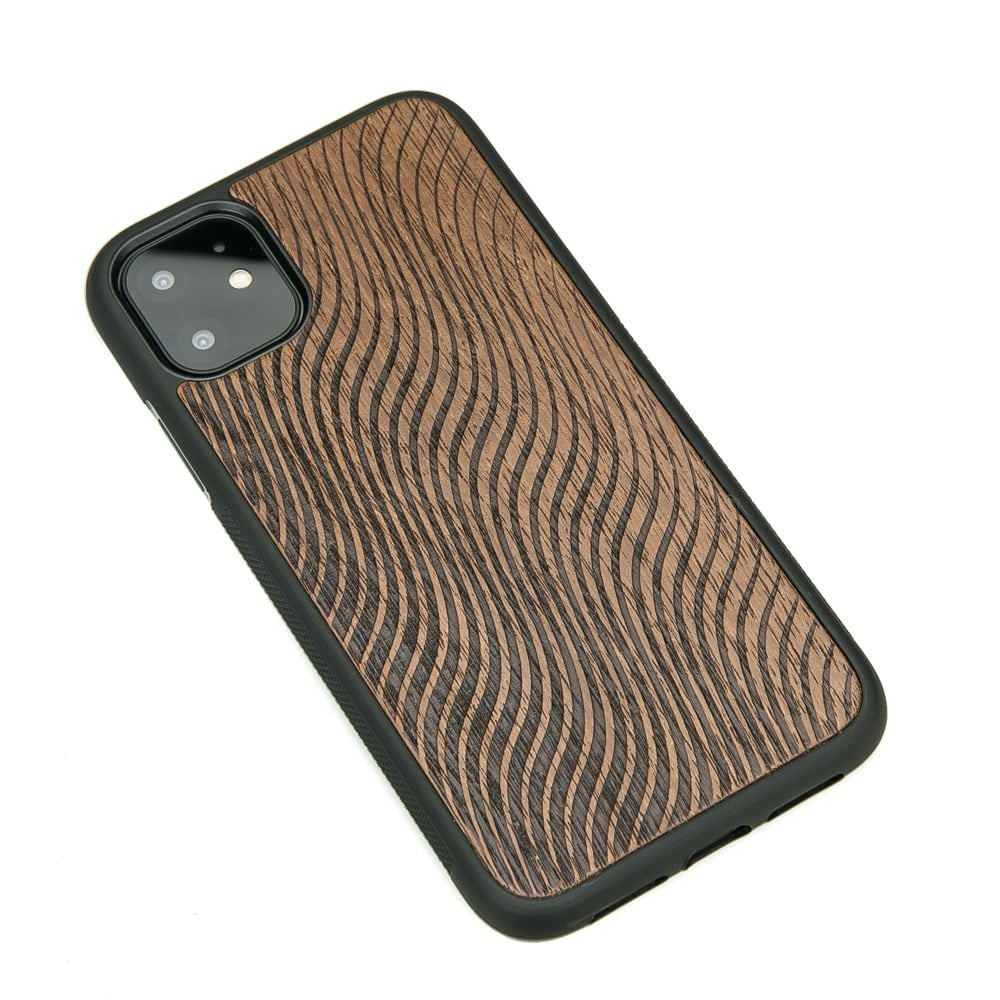 Holzhülle für iPhone 11, Bewood Merbauwellen