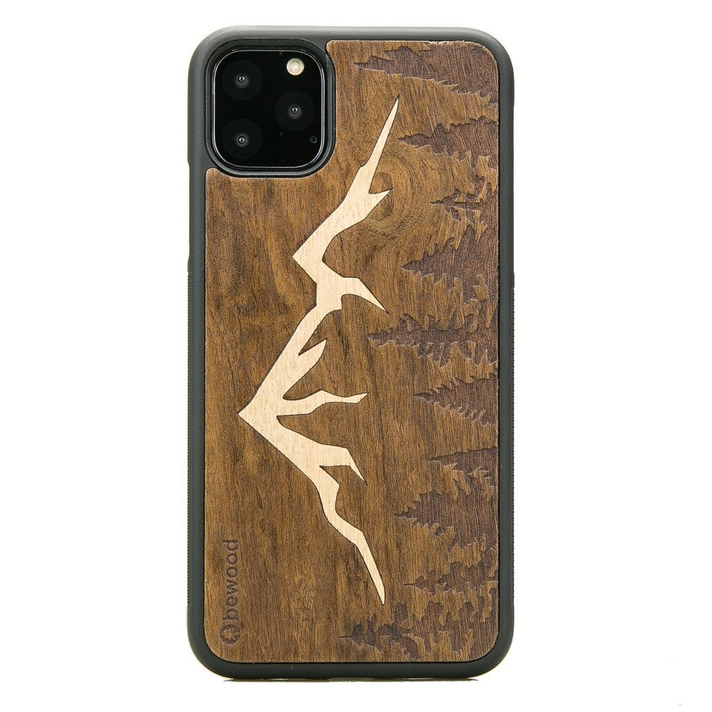 Holzhülle für iPhone 11 Pro Max, Bewood Imbuia-Gebirge