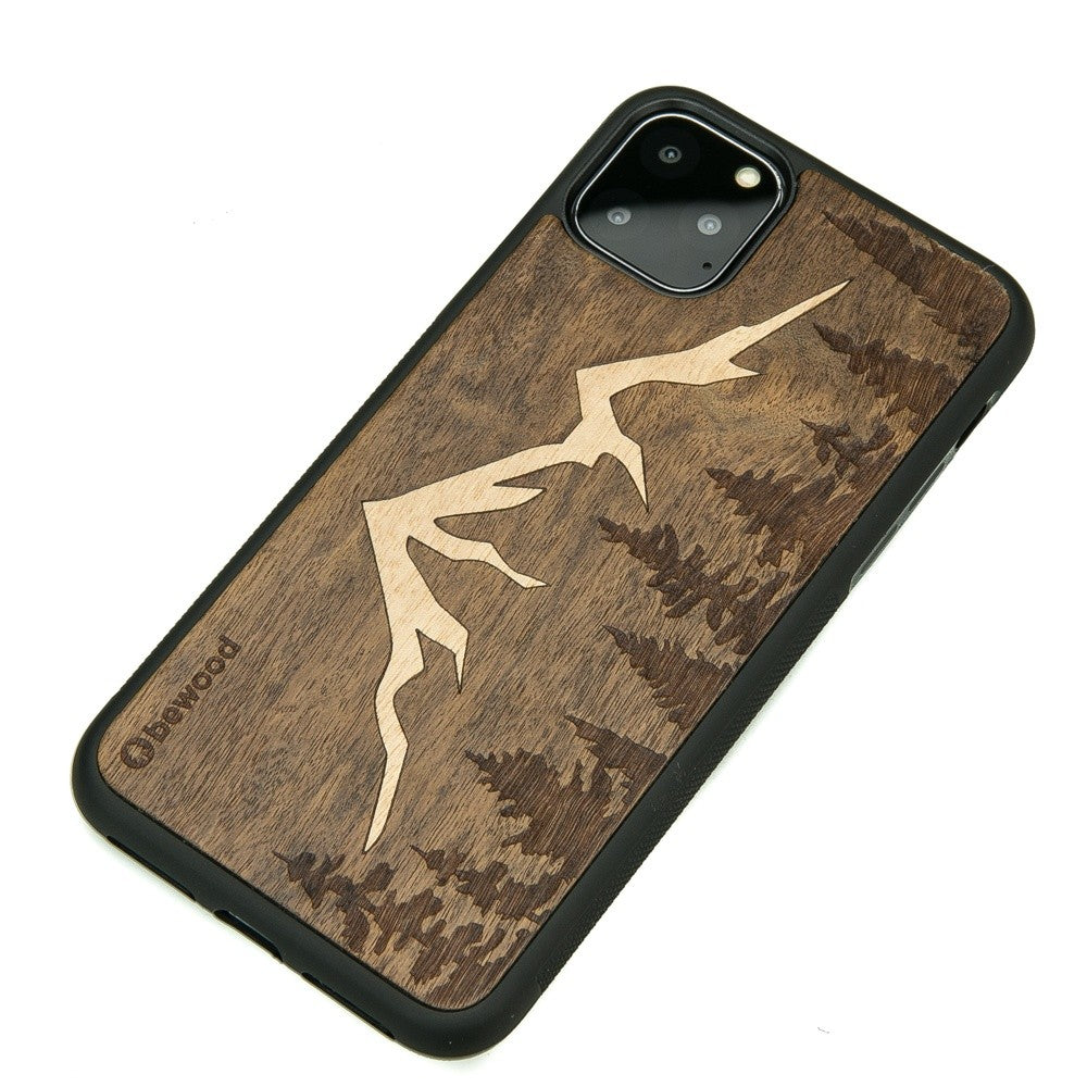 Holzhülle für iPhone 11 Pro Max, Bewood Imbuia-Gebirge