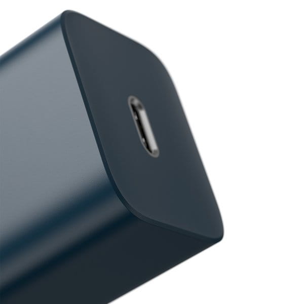 Wandladegerät Baseus Super Si USB-C 20W + kabel Lightning, Blau